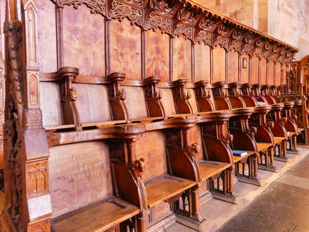 LUND, SWEDEN, May 2021: Interior of the Lund cathedral, Swedenのeditorial素材