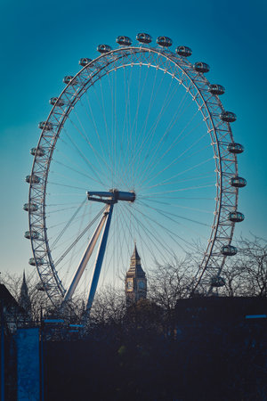 London eye wheel landmark panoramic tourist attraction
