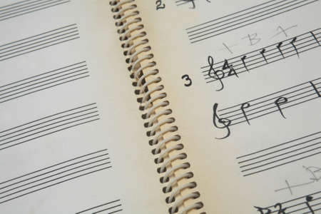 Musical Note Bookの写真素材
