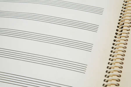 Blank Note Sheetの写真素材