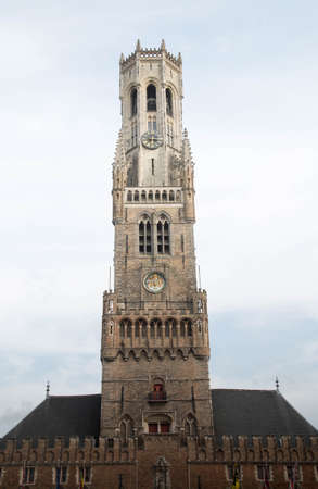 Belfry Tower, Brugge Markt, Belgium, August 2018のeditorial素材