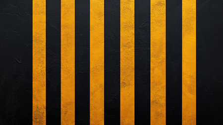 A textured background featuring bold black and yellow stripes. This design can be used for various creative projects, including posters, flyers, and digital media. ai generated.の素材