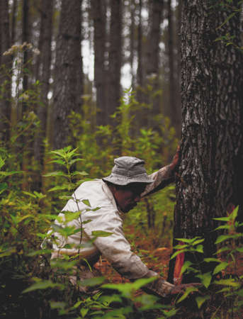 Rubber Trees Tapper