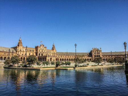 Plaza Spain -Sevillaの写真素材