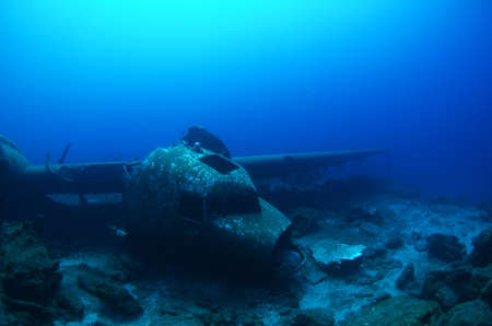 Wreck Underwaterの写真素材