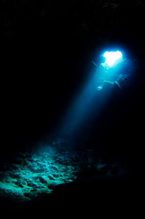 Underwater Caveの写真素材