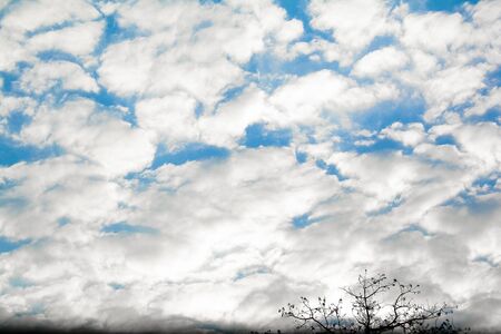 Clouds and blue sky in the morning, see Chang, fresh in and really beautiful