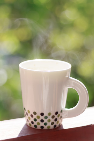 Comfortable holidays With a cup of your favorite coffeeの写真素材