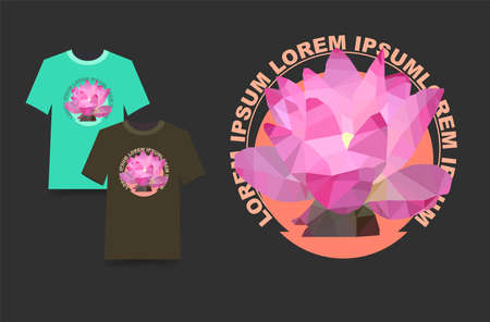 The vector illustration of a lotus carries a deep meaning. In esoteric practice, the lotus flower eliminates negative vibrations. It is believed that his art image can become a cleansing amulet. The lotus flower is a symbol of love and human wisdom.のイラスト素材