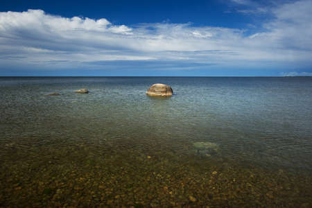 Alone stoneの写真素材