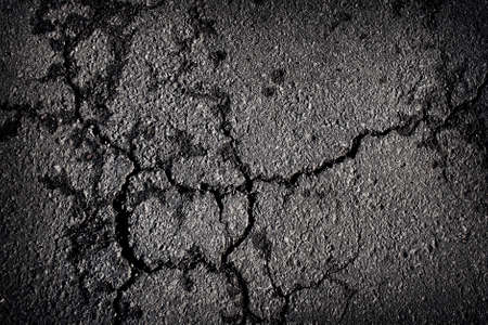 Cracked asphaltの写真素材