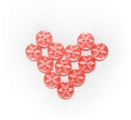 Heart shaped buttonsの写真素材