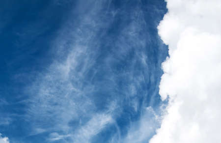 clouds on the blue sky