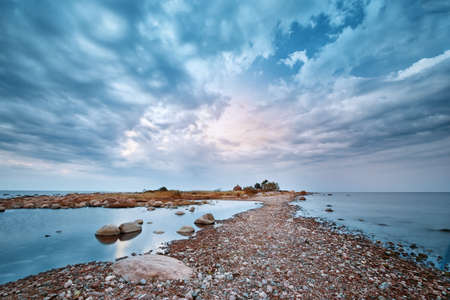 Rocky shores at the seeの写真素材