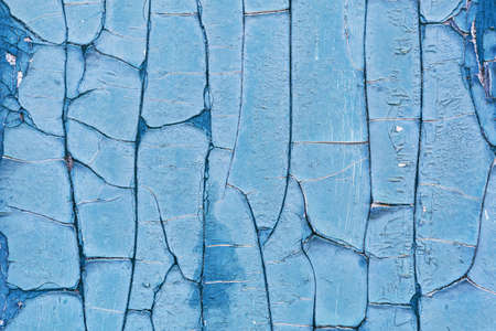 Gray wooden background with old painted boardsの写真素材