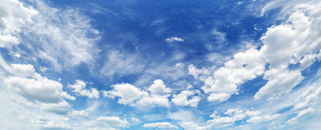 Beautiful background of the sky with cloudscape in sunny day.の写真素材