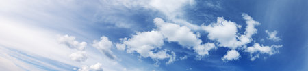 Cloudscape on the blue sky in sunny day in summer.の写真素材