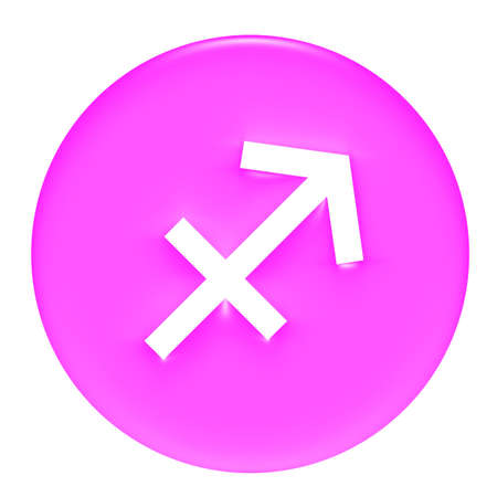 Sagittarius 3D Pink Gel Framed の写真素材