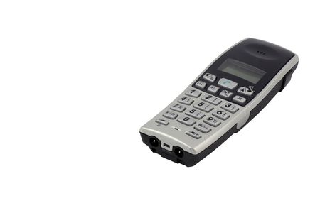 Wireless phone isolated in whiteの写真素材