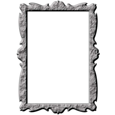 3d stone frame 