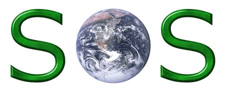 Planet Earth SOSの写真素材