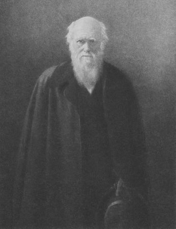 Charles Darwin on engraving from the 1800's. British naturalist and writer best known for his evolution theory.のeditorial素材