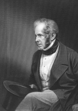 Henry John Temple, 3rd Viscount Palmerston on engraving from the 1850s. British statesman that served twice as Prime Minister of Great Birtian in the mid 19th century.のeditorial素材