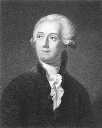 Antoine Lavoisier (1743-1794) on engraving from the 1800s. The father of modern chemistry. Engraved by C.E.Wagstaff from a picture by David and published in London by Charles Knight, Ludgate Street.のeditorial素材