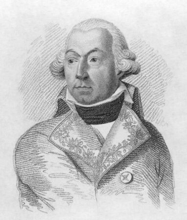 Barthelemy Louis Joseph Scherer (1747-1804) on engraving from the 1800s. French general during the French Revolutionary Wars. Engraved by H.R.Cook and published in London by Jones in 1807.のeditorial素材