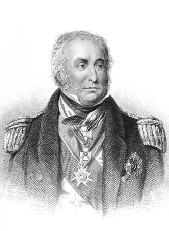 Charles John Napier (1786-1860) on engraving from the 1800s. Scottish naval officer whose sixty years in the Royal Navy included service in the Napoleonic Wars, Syrian War and the Crimean War and a period commanding the Portuguese navy in the Liberal Warsのeditorial素材