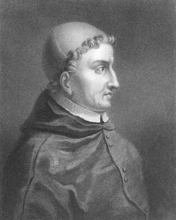 Francisco Jimenez de Cisneros (1436-1517) on engraving from the 1800s. Spanish cardinal and statesman. Engraved by C.E.Wagstaff and published in London by Charles Knight, Ludgate Street.のeditorial素材