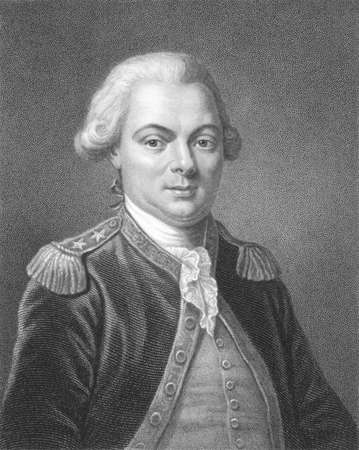 Jean-Francois de Galaup, comte de La Perouse (1741-1788) on engraving from the 1800s. French Navy officer and explorer whose expedition vanished in Oceania.Engraved by T.Woolnoth and published in London by Charles Knight, Ludgate Street & Pall Mall East.のeditorial素材
