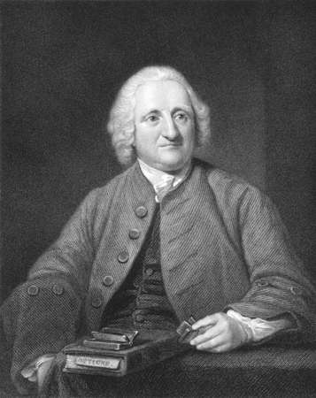 John Dollond (1706-1761) on engraving from the 1800s.
English optician. Engraved by J.Pofselwhite and published in London by Charles Knight, Ludgate Street & Pall Mall East.のeditorial素材