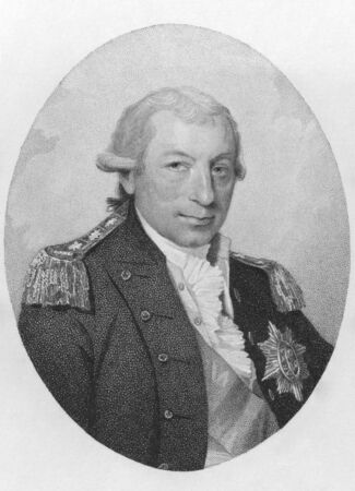 John Jervis, 1st Earl of St Vincent (1735-1823) on engraving from the 1800s. Admiral in the Royal Navy.Engraved by Ridley and published in London by bunney & Gold in 1800のeditorial素材