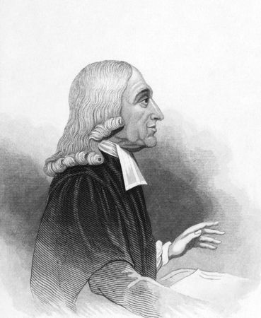 John Wesley (1703-1791) on engraving from the 1800s.Anglican cleric and Christian theologian. Published in London by L.Tallis.のeditorial素材