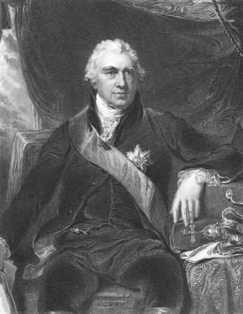 Joseph Banks (1743-1820) on engraving from the 1800s. Naturalist and patron of science. Engraved by H.Robinson and published in London by John Tallis & Company.のeditorial素材