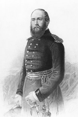 Prince George, Duke of Cambridge (1819-1904) on engraving from the 1800s. Member of the British Royal Family and army officer. Engraved from a photograph and published in London by Virtue & Co.のeditorial素材