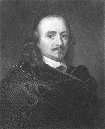 Pierre Corneille (1606-1684) on engraving from the 1800s. Founder of French tragedy and one of the three great 17th century French dramatists, along with Moliere and Racine. Engraved by T.Woolnoth from a picture by  C.Lebrun and published in London by Chaのeditorial素材