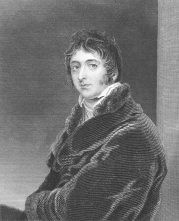 William Lamb, 2nd Viscount Melbourne (1779-1848) on engraving from the 1800s. British Prime Minister during 1834-1841 and Queen Victoria's mentor. The city of Melbourne in Australia was named after him. Engraved by S.Freeman and published in London by Fisのeditorial素材