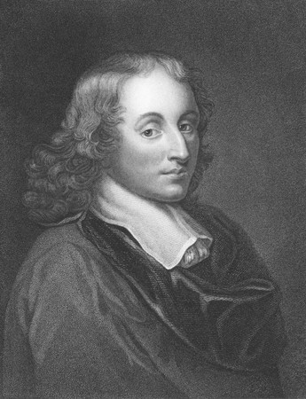 Blaise Pascal (1623-1662) on engraving from the 1800s.French mathematician, physicist and religious philosopher. Engraved by H.Meyer and published in London by Charles Knight, Pall Mall East.のeditorial素材
