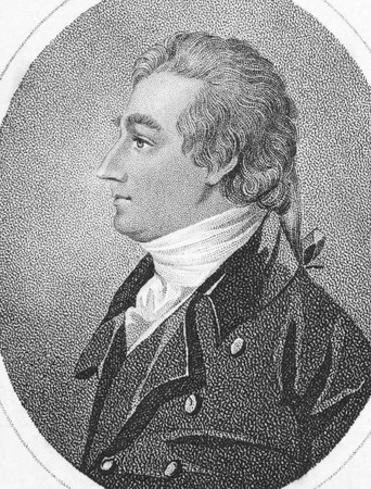 Joseph Shepherd Munden (1758-1832) on engraving from the 1800s. English actor. Engraved by Makenzie.のeditorial素材