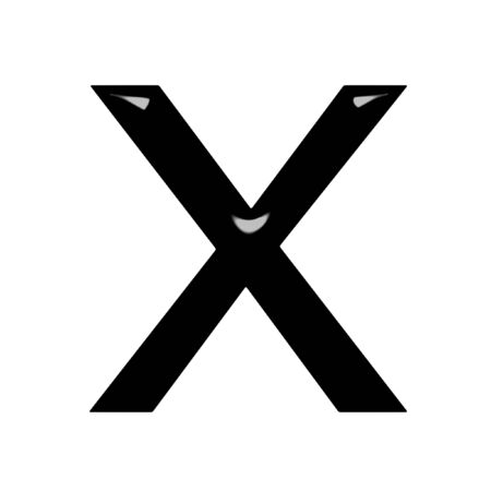 3d letter x の写真素材