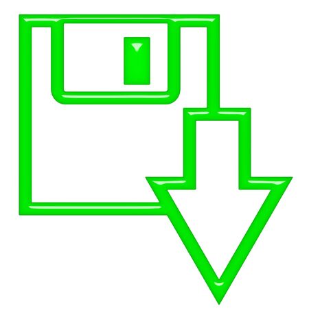 3d download button の写真素材