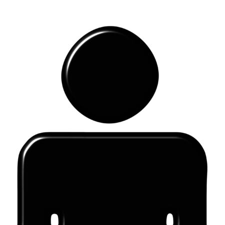 3d male silhouette の写真素材