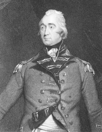 Francis Rawdon-Hastings, 1st Marquess of Hastings (1754-1826) on engraving from the 1800s. British politician and military officer who served as Governor-General of India during 1813-1823. Engraved by G.Parker from a painting by M.A.Shee and published by のeditorial素材