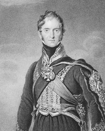Henry Paget, 1st Marquess of Anglesey (1768-1854) on engraving from the 1800s. British military leader and politician, mostly remembered for leading the charge of the heavy cavalry against d'Erlon's column during the Battle of Waterloo. Engraved by S.Freeのeditorial素材