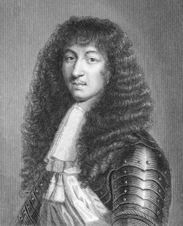 Louis XIV of France (1638 -1715) on engraving from 1886. King of France from 1643 to 1715. Engraved by W.Greatbatch and published in London by Richard Bentley & Son in 1886.のeditorial素材
