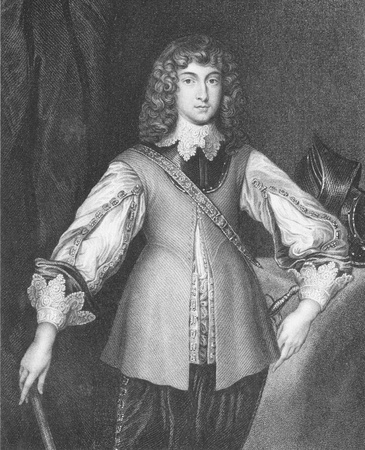 Prince Rupert of the Rhine (1619-1682) on engraving from the 1800s. Noted soldier, admiral, scientist, sportsman, colonial governor and amateur artist. Engraved by J.Cochran and published by J.F.Tallis, London & New York.のeditorial素材