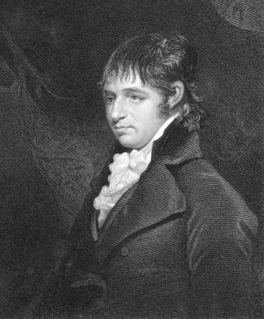Richard Porson (1759-1808) on engraving from the 1800s. English classical scholar. Engraved by B.Holl after a picture by Hoppner and published in London by Charles Knight, Ludgate Street.のeditorial素材
