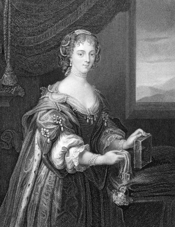 Lady Blanche Arundell  (1583-1649) on engraving from 1838. Engraved by J.Cochran and published by the London Printing and Publishing Company.のeditorial素材